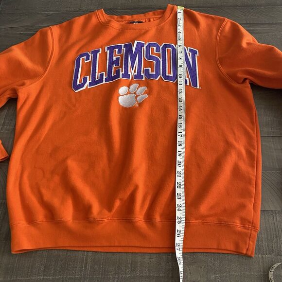 Clemson Orange J America Embroidered Crewneck Sweatshirt. Size XL unisex - Picture 9 of 15